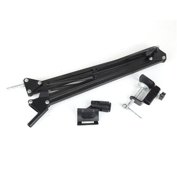 NB-35 Adjustable Table Mount Recording Microphone Suspension Arm Stand Clip Holder, For Studio Recording, Live Broadcast, Live Show, KTV, etc.(Black)