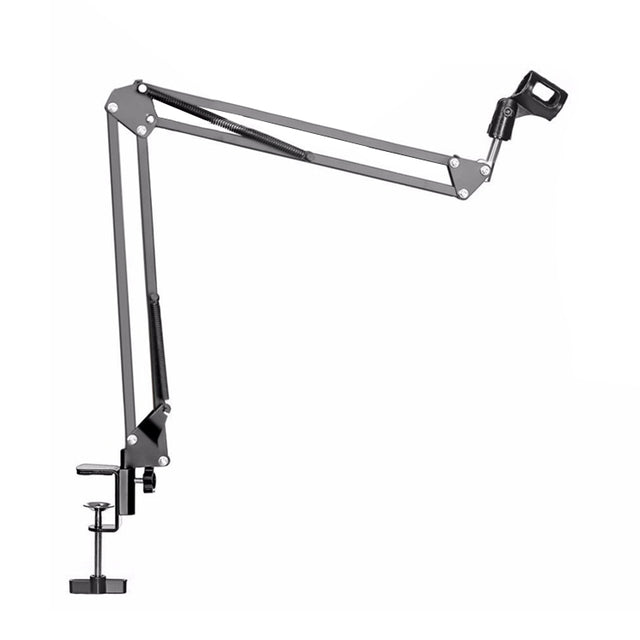 NB-35 Adjustable Table Mount Recording Microphone Suspension Arm Stand Clip Holder, For Studio Recording, Live Broadcast, Live Show, KTV, etc.(Black)