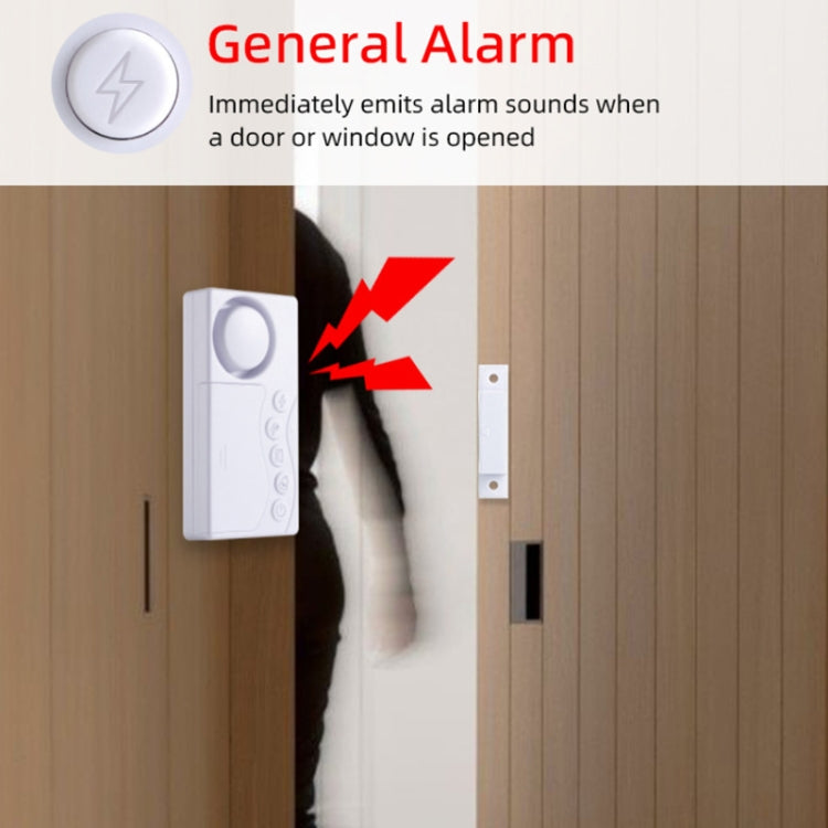 4 in 1 Door Magnet Refrigerator Delayed Door Closing Bell Anti-theft Alarm (3V) - Door Window Alarm by PMC Jewellery | Online Shopping South Africa | PMC Jewellery | Buy Now Pay Later Mobicred