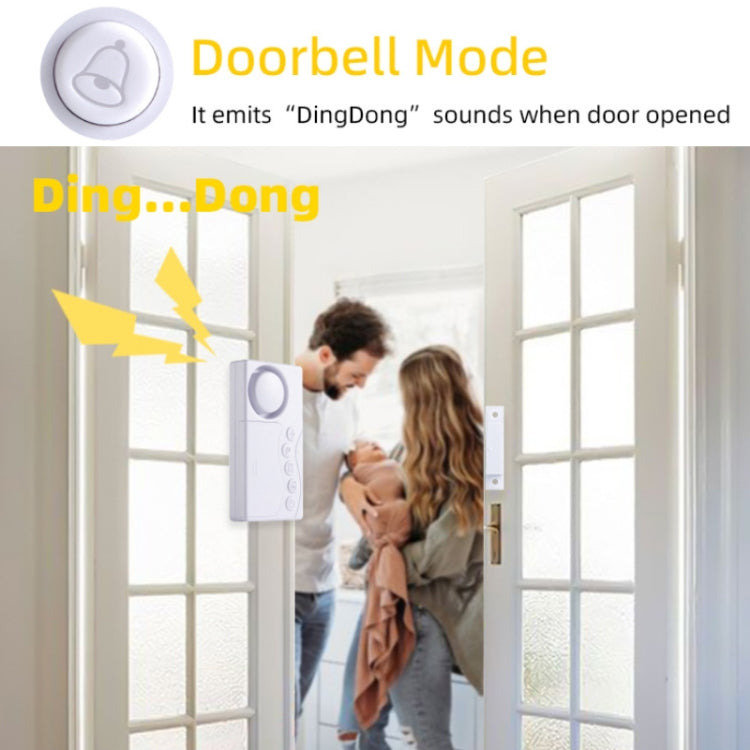 4 in 1 Door Magnet Refrigerator Delayed Door Closing Bell Anti-theft Alarm (3V) - Door Window Alarm by PMC Jewellery | Online Shopping South Africa | PMC Jewellery | Buy Now Pay Later Mobicred