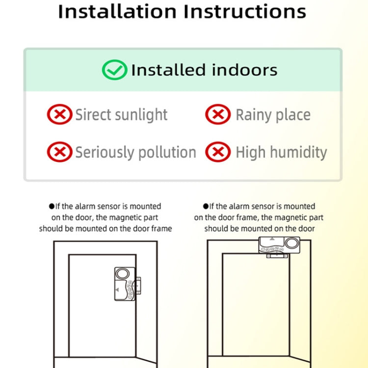 4 in 1 Door Magnet Refrigerator Delayed Door Closing Bell Anti-theft Alarm (3V) - Door Window Alarm by PMc TechLife | Online Shopping South Africa | PMc TechLife | Buy Now Pay Later Mobicred