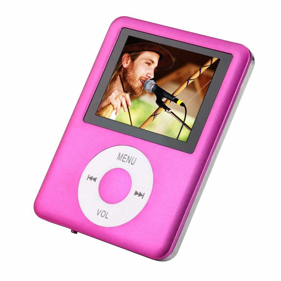 1.8 inch TFT Screen MP4 Player with TF Card Slot, Support Recorder, FM Radio, E-Book and Calendar(Magenta)