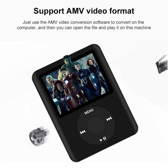 1.8 inch TFT Screen MP4 Player with TF Card Slot, Support Recorder, FM Radio, E-Book and Calendar(Magenta)