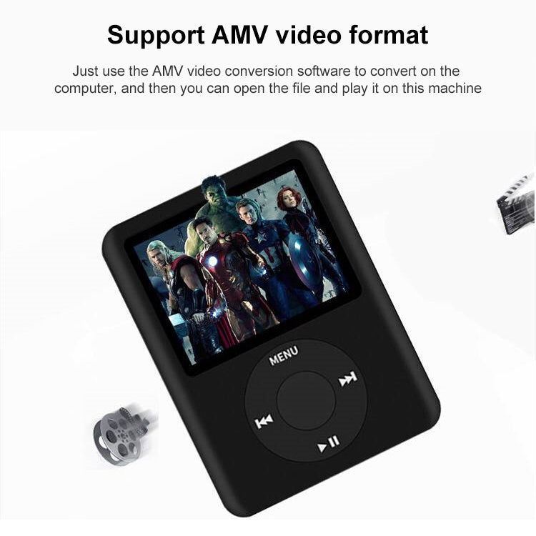 1.8 inch TFT Screen MP4 Player with TF Card Slot, Support Recorder, FM Radio, E-Book and Calendar(Magenta)