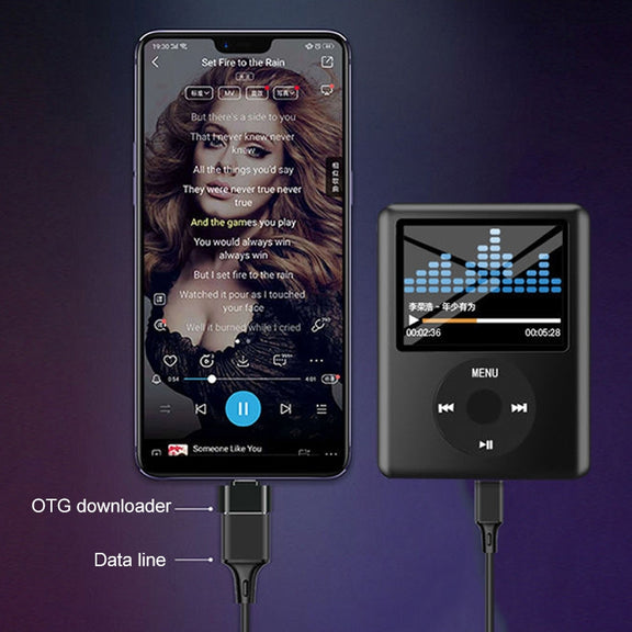 1.8 inch TFT Screen MP4 Player with TF Card Slot, Support Recorder, FM Radio, E-Book and Calendar(Magenta)