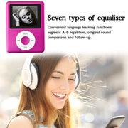 1.8 inch TFT Screen MP4 Player with TF Card Slot, Support Recorder, FM Radio, E-Book and Calendar(Magenta)