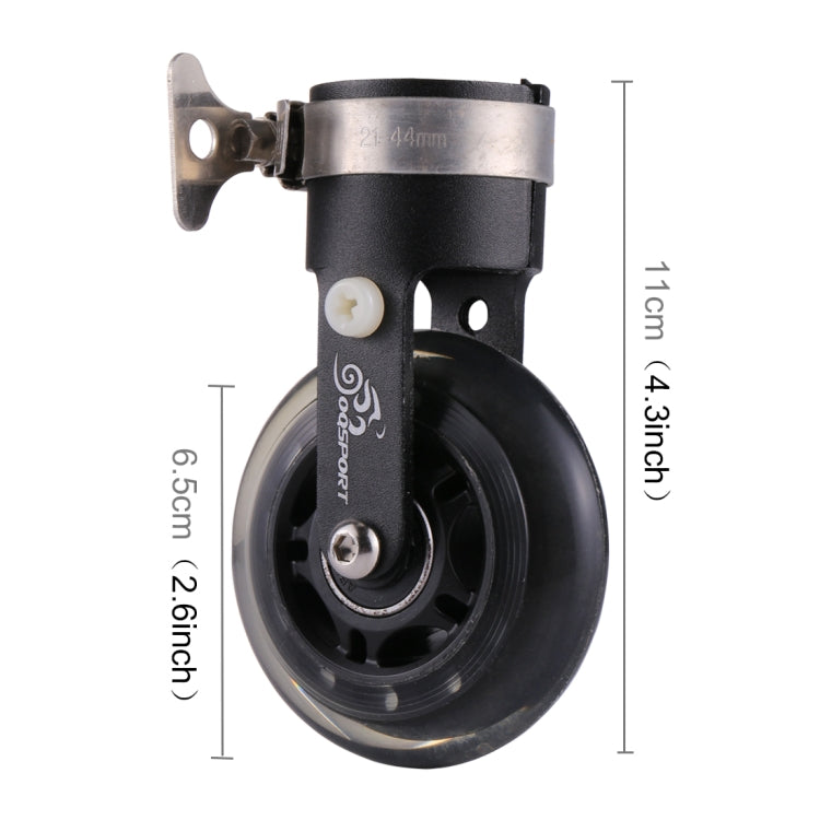 OQSPORT Folding Bicycle Auxiliary Wheel Booster Wheel(Black) - Others by PMC TechLife | Online Shopping South Africa | PMC TechLife | Buy Now Pay Later Mobicred