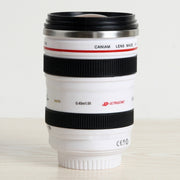 400ML Camera Lens Cup Mug Caniam EF 24-105mm F4 Filter Cup for Coffee Milk Water as Gift(Black)