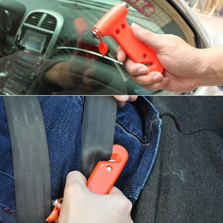 Portable Multi Function Auto Emergency Hammer Escape Tool Life Hammer(Red)