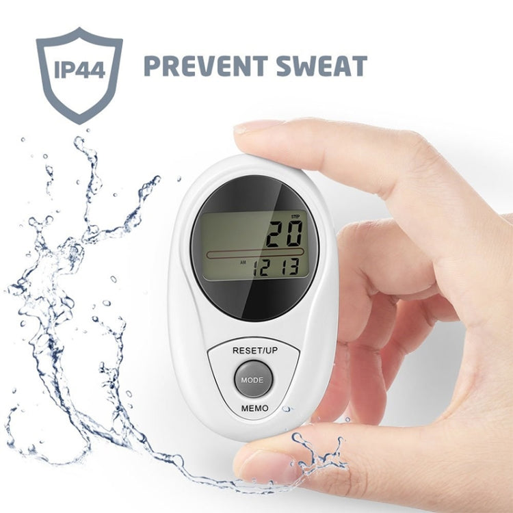 3D All Dimensional Waterproof Multifunction Digital Electronic Pedometer Step Counter(White) - Pedometer by PMC Jewellery | Online Shopping South Africa | PMC Jewellery | Buy Now Pay Later Mobicred