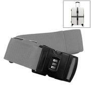 Luggage Strap Cross Belt Adjustable Packing Band Belt Strap with Password Lock for Luggage Travel Suitcase(Grey)
