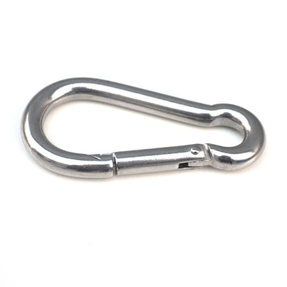 M4 Stainless Steel Carabiner Spring Hook Multi-tool Mountaineering Buckle Lock Camping Hook Rope, Inner Diameter: 3.93mm - Hooks by PMC Jewellery | Online Shopping South Africa | PMC Jewellery | Buy Now Pay Later Mobicred