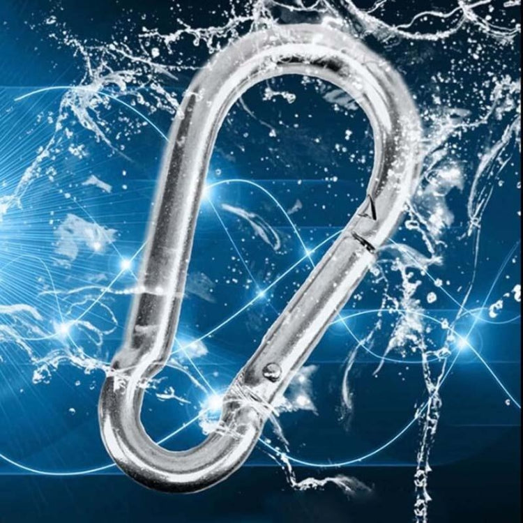 M4 Stainless Steel Carabiner Spring Hook Multi-tool Mountaineering Buckle Lock Camping Hook Rope, Inner Diameter: 3.93mm - Hooks by PMC TechLife | Online Shopping South Africa | PMC TechLife | Buy Now Pay Later Mobicred