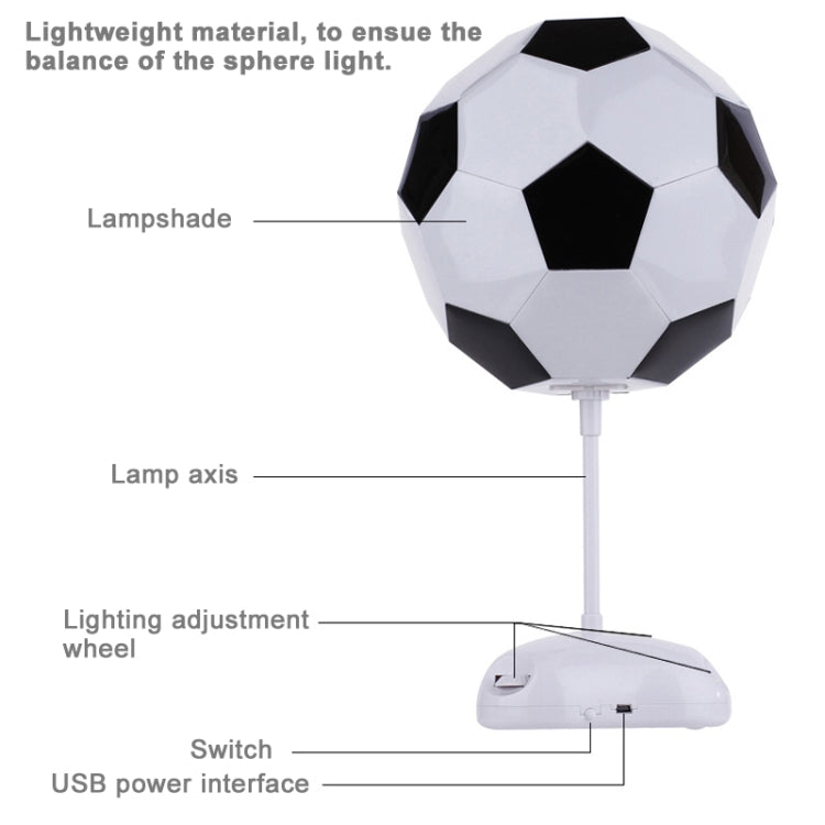 DIY Football Lamp, USB Handmade Charm Night Light / Desk Lamp Colorful Bedside Lamp(White) - Night Lights by PMC TechLife | Online Shopping South Africa | PMC TechLife | Buy Now Pay Later Mobicred
