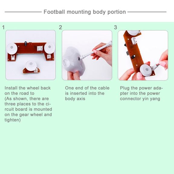 DIY Football Lamp, USB Handmade Charm Night Light / Desk Lamp Colorful Bedside Lamp(White)