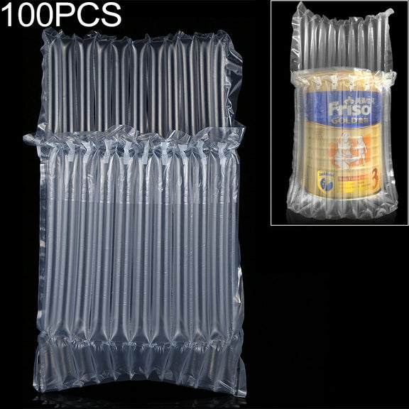 100 PCS Air Column Cushion Bag Packing with Customized Logo & Design for Mobile Phones & Spare Parts & Gift Box Package, Size: 23 x 15 x 3.5 cm