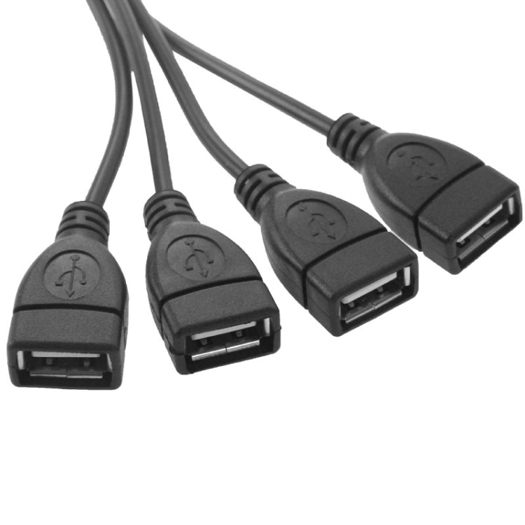 USB 2.0 CAT5 / CAT5E / CAT6 RJ45 to 4 USB Ethernet Extender LAN Extension Cable Repeater Adapter - Lan Cable and Tools by PMC Jewellery | Online Shopping South Africa | PMC Jewellery | Buy Now Pay Later Mobicred