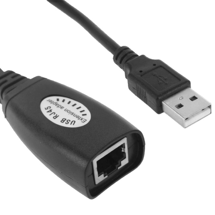 USB 2.0 CAT5 / CAT5E / CAT6 RJ45 to 4 USB Ethernet Extender LAN Extension Cable Repeater Adapter - Lan Cable and Tools by PMC Jewellery | Online Shopping South Africa | PMC Jewellery | Buy Now Pay Later Mobicred