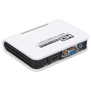 1080P HDMI to VGA adapter Digital to Analog Video Audio Converter Cable for Xbox 360 PS3 PS4 PC Laptop TV Box Projector(White)