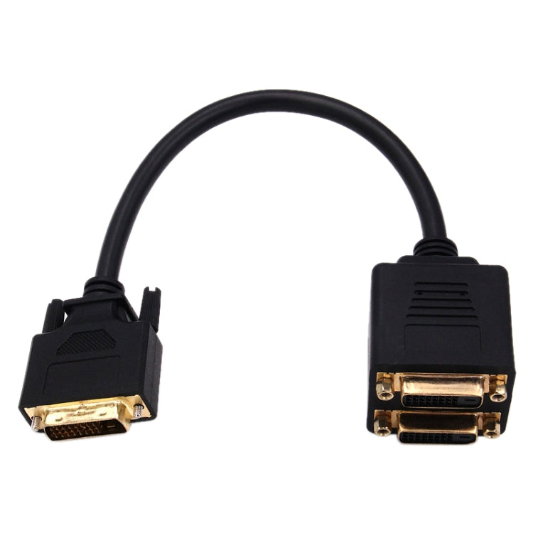 24+1 DVI Male to 2 DVI Female Cable Adapter, Length: 30cm -  by PMC TechLife | Online Shopping South Africa | PMC TechLife