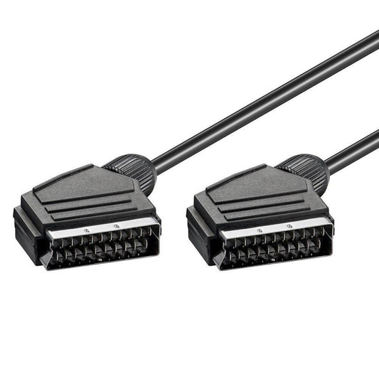 20 Pin SCART to SCART Lead Cable for DVD/HDTV/AV/TV, Cable Length: 1.5m - free shipping - PMC Jewellery - Order now!
