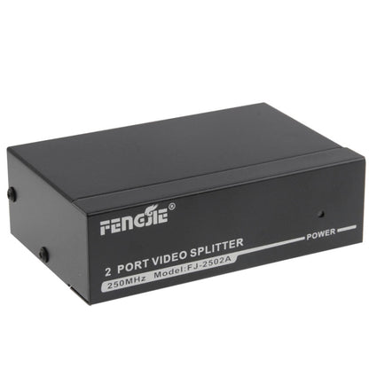 FJ-2502A 2 Port VGA Video Splitter High Resolution 1920 x 1440 Support 250MHz Video Bandwidth - VGA Splitters by PMC Jewellery | Online Shopping South Africa | PMC Jewellery | Buy Now Pay Later Mobicred