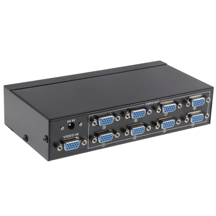 FJ-2508A 8 Port VGA Video Splitter High Resolution 1920 x 1440 Support 250MHz Video Bandwidth - VGA Splitters by PMC Jewellery | Online Shopping South Africa | PMC Jewellery | Buy Now Pay Later Mobicred