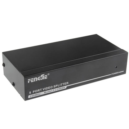 FJ-2508A 8 Port VGA Video Splitter High Resolution 1920 x 1440 Support 250MHz Video Bandwidth - VGA Splitters by PMC Jewellery | Online Shopping South Africa | PMC Jewellery | Buy Now Pay Later Mobicred