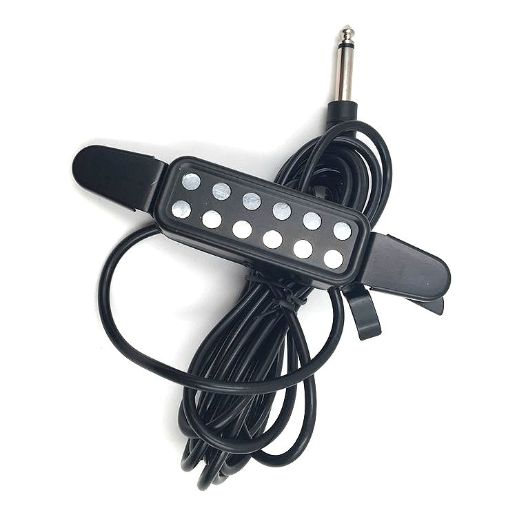 Free Hole Guitar Sound Pickup with Cable(Black) - Instrument Audio Cables by PMC Jewellery | Online Shopping South Africa | PMC Jewellery | Buy Now Pay Later Mobicred