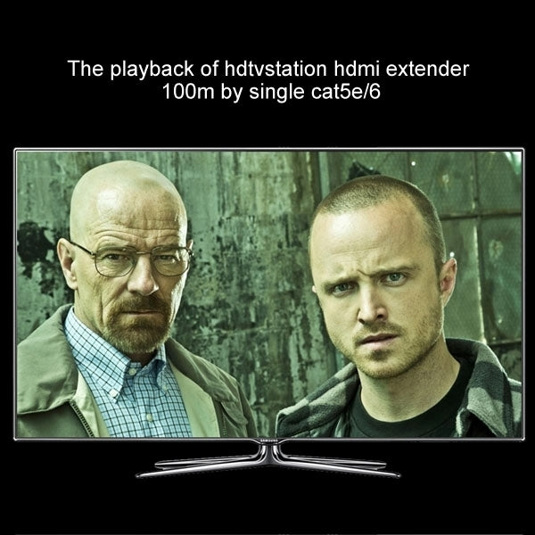 HDMI Extender over Single UTP CAT5e/6 Cable, Transmission Distance: 100m - Amplifier by PMC Jewellery | Online Shopping South Africa | PMC Jewellery | Buy Now Pay Later Mobicred