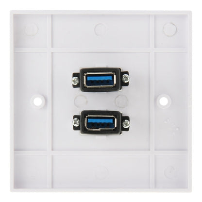 Dual USB 3.0 Female Plugs Home Wall Charger Plate Wall Plate Panel - free shipping - PMC Jewellery - Order now!