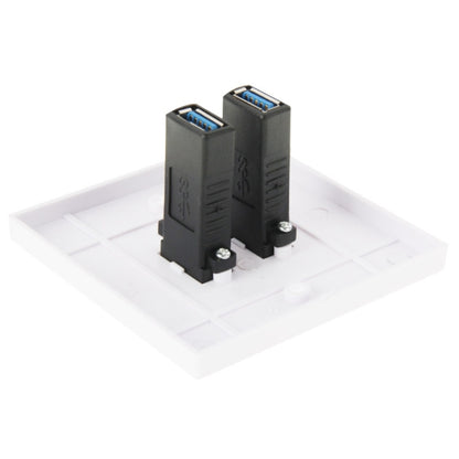 Dual USB 3.0 Female Plugs Home Wall Charger Plate Wall Plate Panel - free shipping - PMC Jewellery - Order now!