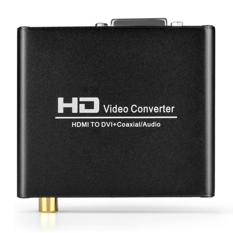 HDV-339 Full HD HDMI to DVI + Digital Coax / Analog Stereo Audio Converter Adapter(Black) - free shipping - PMC Jewellery - Order now!