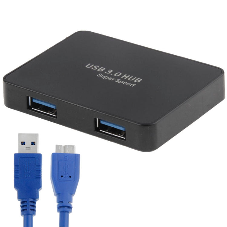 CR-H302 Mirror Surface 4 Ports USB 3.0 Super Speed 5Gbps HUB + 60cm USB 3.0 Transmission Cable(Black) - USB 3.0 HUB by PMC TechLife | Online Shopping South Africa | PMC TechLife | Buy Now Pay Later Mobicred