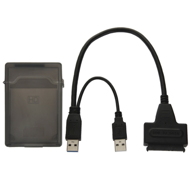 USB 2.0 / USB 3.0 To SATA Cable with 2.5 inch HDD Protection Box, Support up to 4TB Speed - eSATA & SATA & IDE by PMC Jewellery | Online Shopping South Africa | PMC Jewellery | Buy Now Pay Later Mobicred