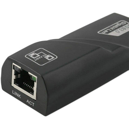 USB 3.0 10 / 100 / 1000Mbps Ethernet Adapter for Laptops, Plug and play(Black) - USB Network Adapter by PMC Jewellery | Online Shopping South Africa | PMC Jewellery | Buy Now Pay Later Mobicred