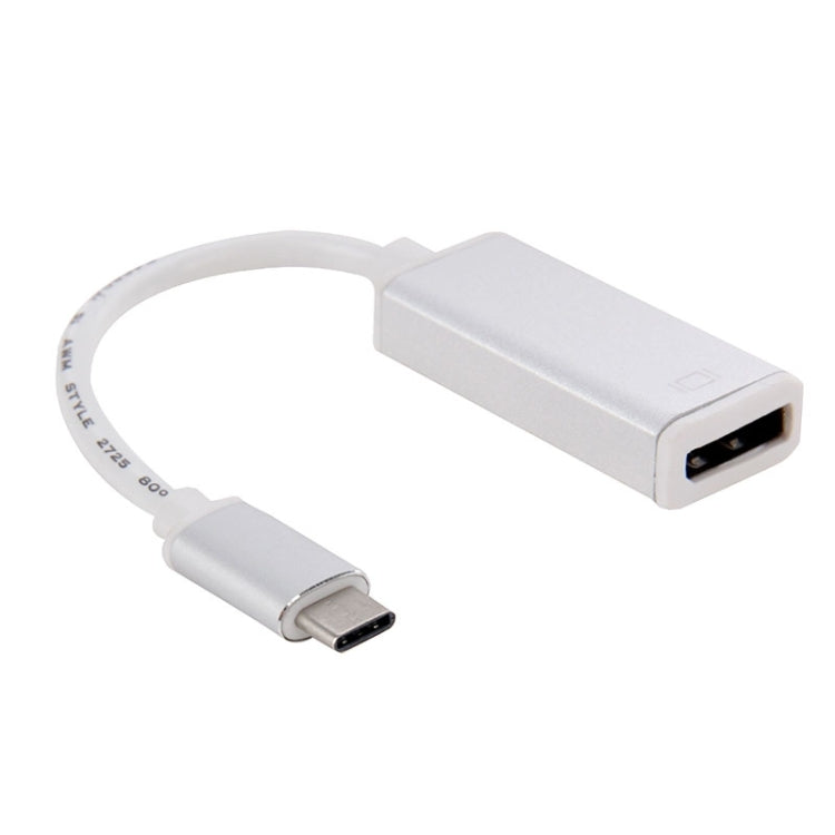 10cm USB-C / Type-C 3.1 to Display Adapter Cable, For MacBook 12 inch, Chromebook Pixel 2015, Nokia N1 Tablet PC(Silver) - Cable & Adapters by PMC Jewellery | Online Shopping South Africa | PMC Jewellery | Buy Now Pay Later Mobicred