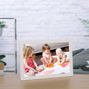 17 inch Multi-media Music & Movie Player Digital Photo Frame with Remote Control, Mstar V59 Program, Support USB / SD Card / HD Port, Built in Stereo Speaker(White)