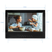 10.1 inch LED Display Multi-media Music & Movie Player Digital Photo Frame with Remote Control, Allwinner E200s Program, Support USB-Disk / SD Card, Body Sensor, Built in Stereo Speaker(Black)