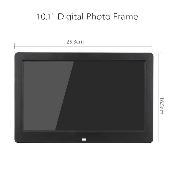 10.1 inch HD Wide Screen Digital Photo Frame with Holder & Remote Control, Allwinner E200, Alarm Clock / MP3 / MP4 / Movie Player(Black)
