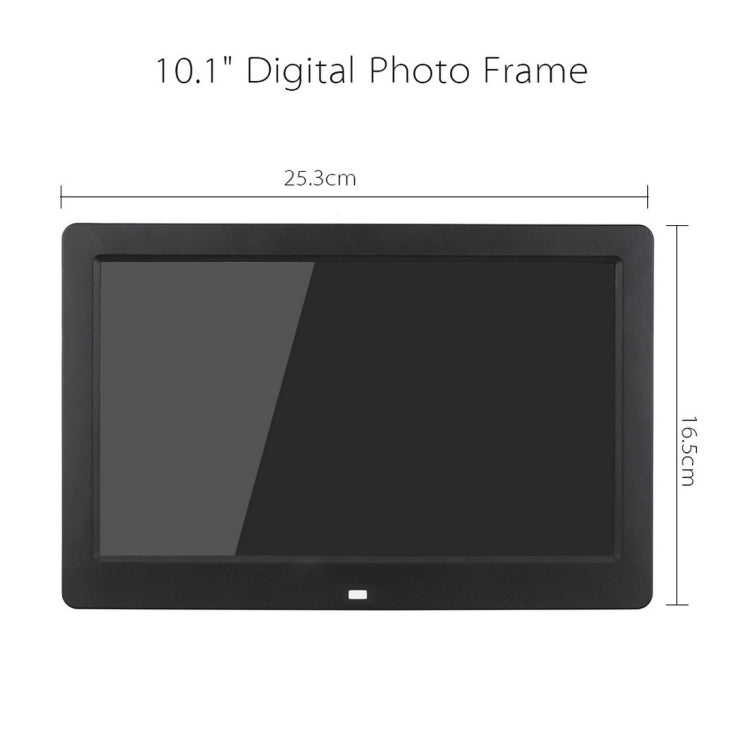 10.1 inch HD Wide Screen Digital Photo Frame with Holder & Remote Control, Allwinner E200, Alarm Clock / MP3 / MP4 / Movie Player(Black)