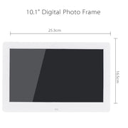 10.1 inch HD Wide Screen Digital Photo Frame with Holder & Remote Control, Allwinner E200, Alarm Clock / MP3 / MP4 / Movie Player(White)