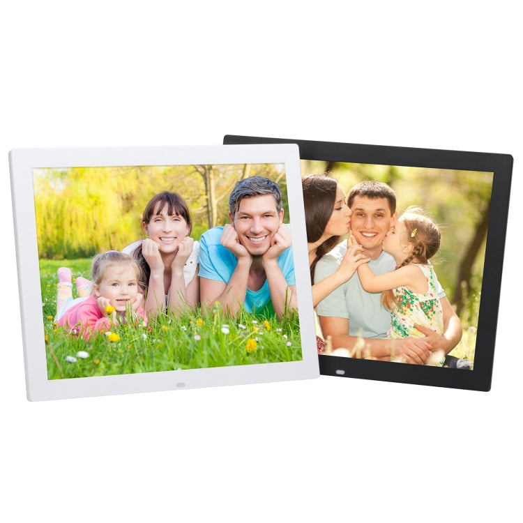 14 inch HD LED Screen Digital Photo Frame with Holder & Remote Control, Allwinner, Alarm Clock / MP3 / MP4 / Movie Player(White) - free shipping - PMC Jewellery - Order now!