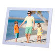 14 inch HD LED Screen Digital Photo Frame with Holder & Remote Control, Allwinner, Alarm Clock / MP3 / MP4 / Movie Player(White) - free shipping - PMC Jewellery - Order now!