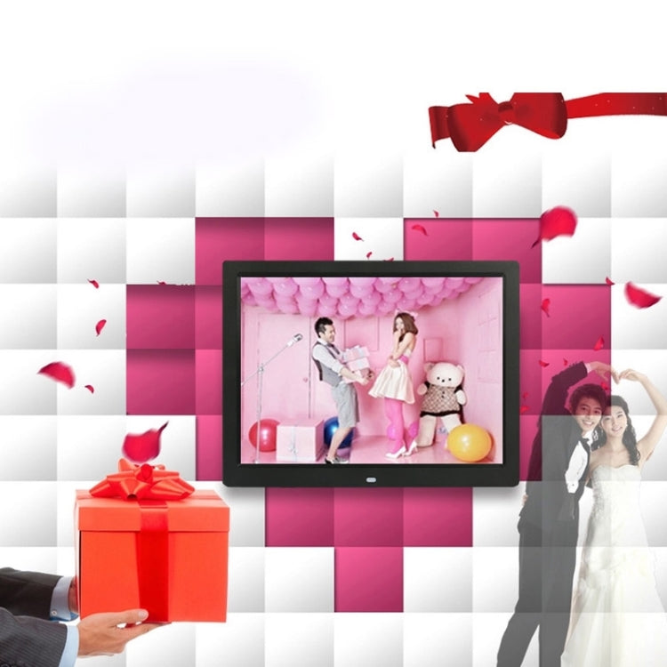 14 inch LED Display Multi-media Digital Photo Frame with Holder & Music & Movie Player, Support USB / SD / MS / MMC Card Input(White) - 11-15 inch by PMC TechLife | Online Shopping South Africa | PMC TechLife | Buy Now Pay Later Mobicred