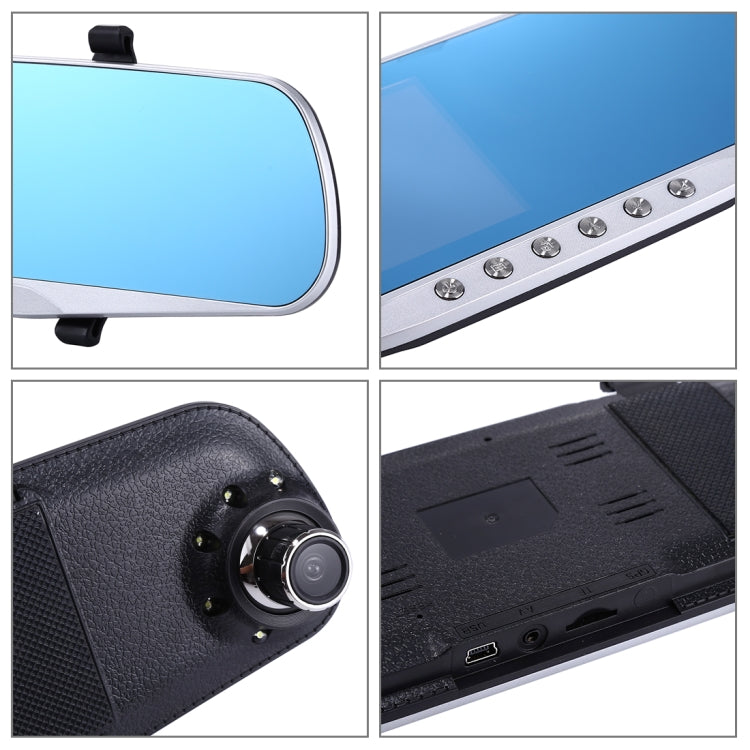 G832 HD 1080P 4.3 inch Screen Display Rearview Mirror Vehicle DVR, Novatek 96223 Programs, 170 Degree A+ Wide Angle Viewing, Support Loop Recording / Motion Detection Function - Car DVRs by PMC TechLife | Online Shopping South Africa | PMC TechLife | Buy Now Pay Later Mobicred
