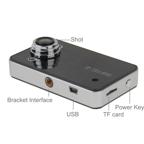 G200 720P VGA 2.4 inch LCD Screen Display Car DVR Recorder, 100 Degrees Wide Angle Viewing, Support Loop Recording / Motion Detection