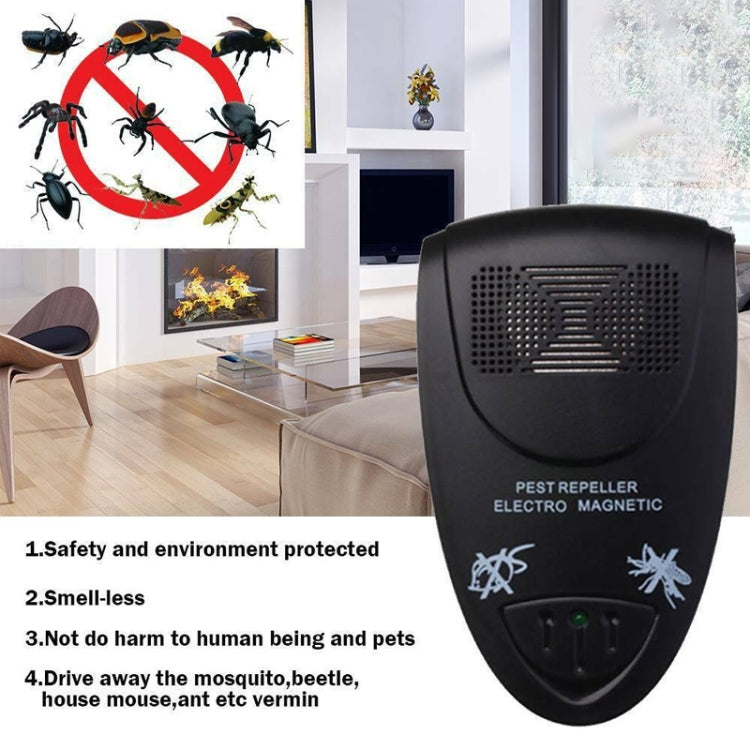 Ultrasonic Pest Repeller Electro Magnetic(Black) - Repellents by PMC TechLife | Online Shopping South Africa | PMC TechLife | Buy Now Pay Later Mobicred