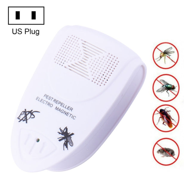 Ultrasonic Pest Repeller Electro Magnetic(White)