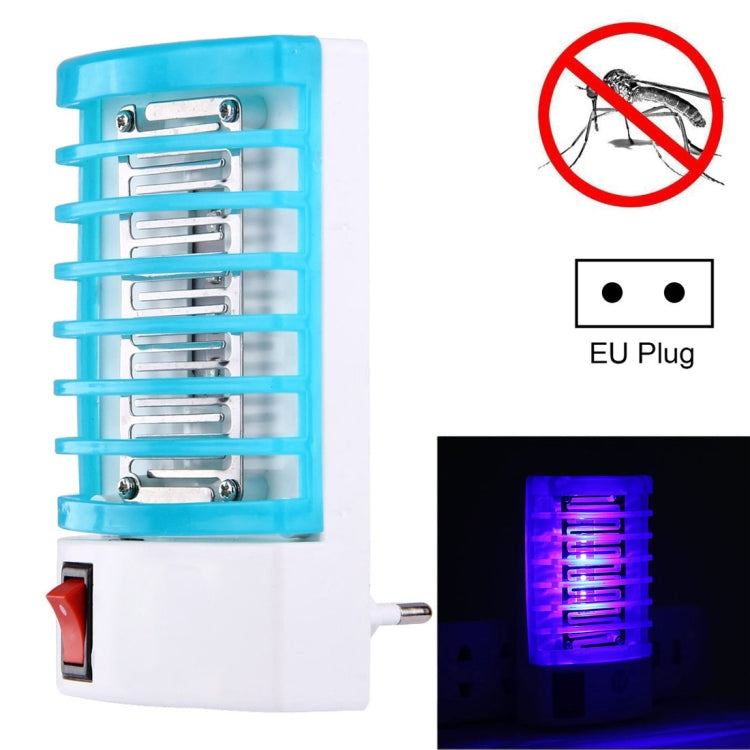 1W Efficient 4-LED Mosquito Killer Night Lamp, EU Plug, AC 220V(Blue) - Repellents by PMC TechLife | Online Shopping South Africa | PMC TechLife | Buy Now Pay Later Mobicred